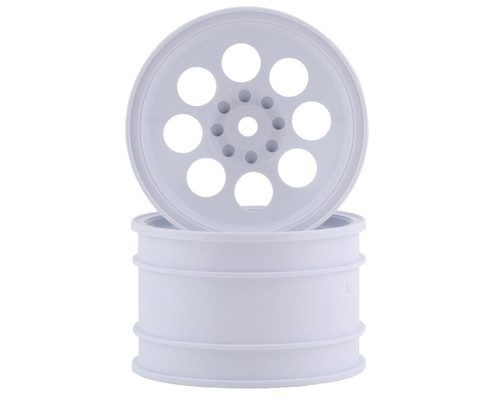 Kyosho Optima 8 Hole 50mm Wheel w/12mm Hex (White) (2)