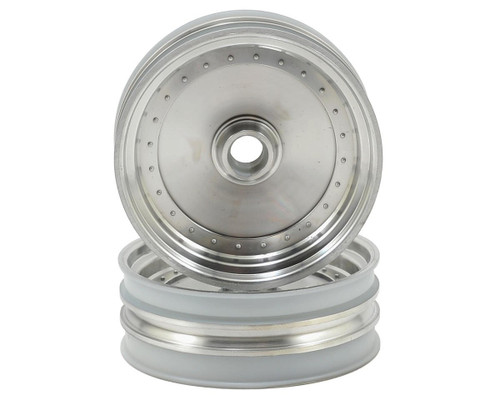 Kyosho Dish Front Wheel (2) (Satin Chrome)