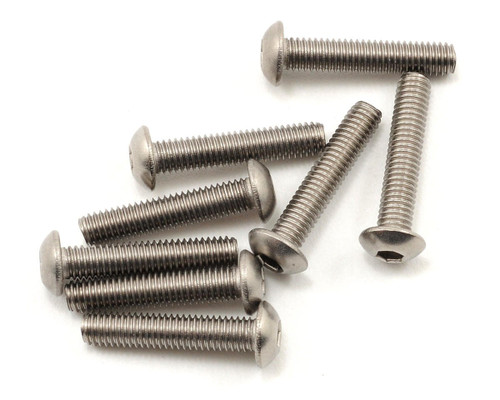 Kyosho 3x15mm Titanium Button Head Hex Screw (8)