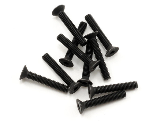 Kyosho 3x18mm Flat Head Hex Screw (10)