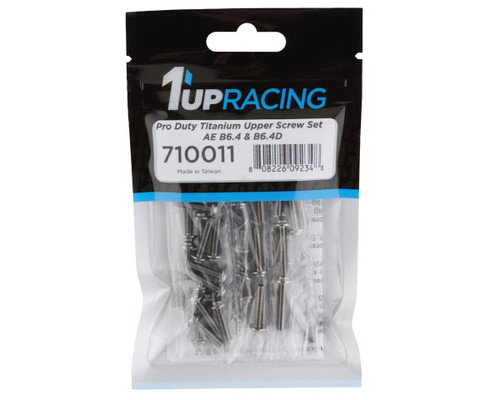 1UP Racing AE B6.4/B6.4D Pro Duty Titanium Upper Screw Set