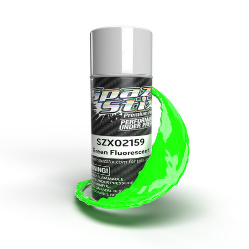 Spaz Stix - Green Fluorescent Aerosol Paint, 3.5oz Can