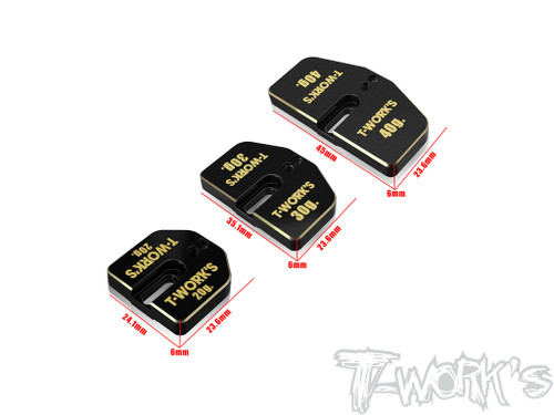 TO-344 1/8 Buggy & Truggy Weight Set (20/30/40g. Each 1 )