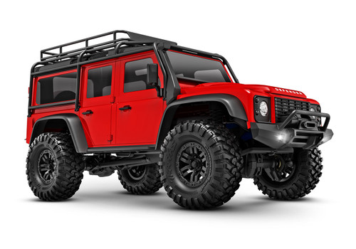 TRX-4Mô Scale and TrailÆ Crawler with Land RoverÆ DefenderÆ Body: 1/18-Scale 4WD Electric Truck with TQ 2.4GHz Radio System 97054-1-RED