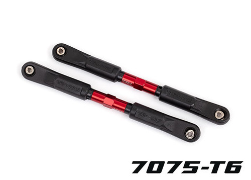 Camber links, front, SledgeÆ (TUBES red-anodized, 7075-T6 aluminum, stronger than titanium) (117mm) (2)/ rod ends, assembled with steel hollow balls (4)/ aluminum wrench, 8mm (1)