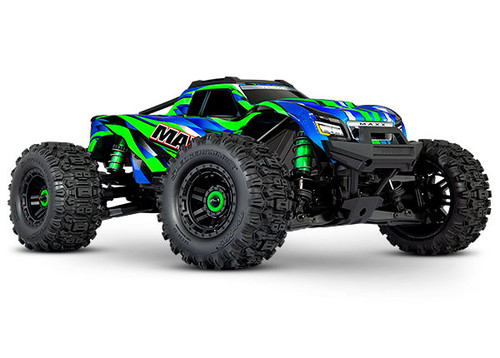 MaxxÆ: 1/10 Scale 4WD Brushless Electric Monster Truck with TQiô Traxxas Linkô Enabled 2.4GHz Radio System & Traxxas Stability Management (TSM)Æ 89086-4-GRN