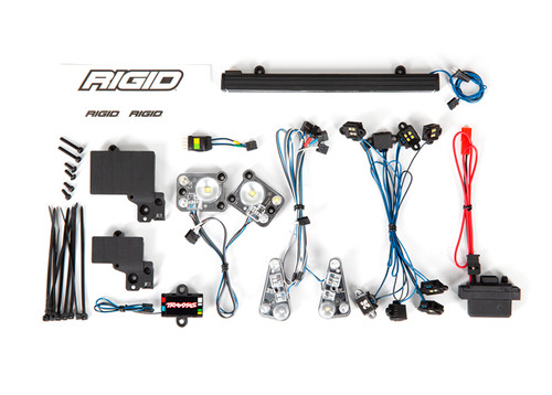 LED light set, complete with power supply (contains headlights, tail lights, roof light bar, rock lights & distribution block) (fits #8011 series bodies)