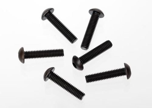 Screws, 4x18mm button-head machine (hex drive) (6)