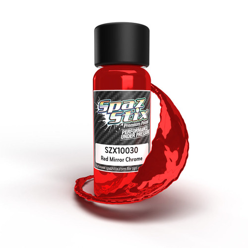 10030 - Red Mirror Chrome Airbrush Ready Paint, 2oz Bottle