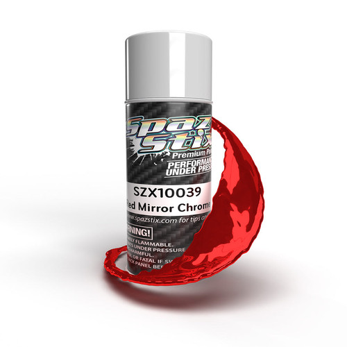 10039 - Red Mirror Chrome Aerosol Paint, 3.5oz Can