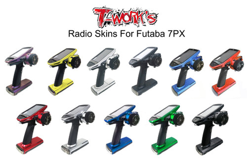 TS-040 3D Colors Graphite Sticker (For Futaba 7PX / 7PXR ) 6Colors YELLOW