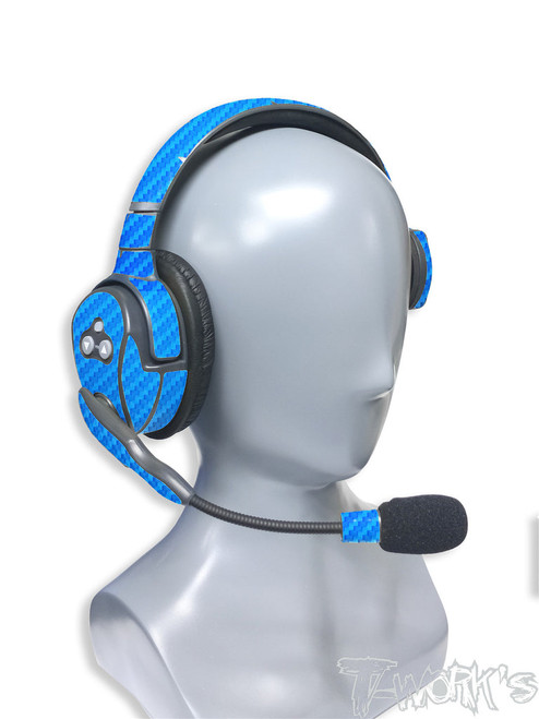TS-046 3D Graphite Sticker (For Eartec ) 2pcs. 6Colors BLUE
