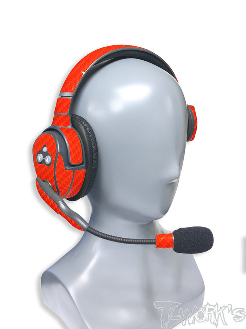 TS-046 3D Graphite Sticker (For Eartec ) 2pcs. 6Colors RED