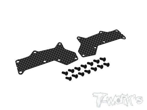 TO-246-D8EVO-F Graphite Front A-arm Stiffeners 1mm/1.5mm/2.0mm ( For HB Racing D8 EVO ) F20