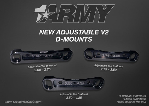 Adjustable D mount V2 Size: 2.00 - 2.75