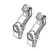 SWORKz Fox44 Rear Hubs - Left/Rear