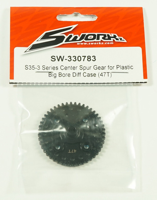 SWORKz Center Spur Gear for Plastic Big Bore Diff Case (47T)