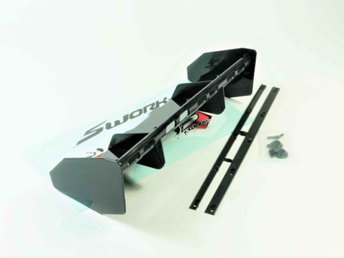 SWORKz 1/8 Off Road Pro-Speed 2.0 Race Wing (BK)(Pre-Holes) (SW228013BK)