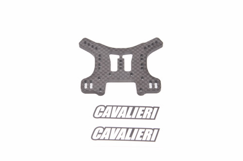 SWORKz S14-3 Carbon Rear Shock Plate "by RC Carbon Cavalieri"