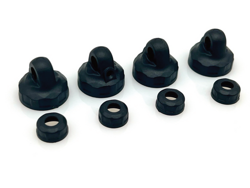 SWORKz 1/10 BBS Precision Plastic Shock Cap (13mm) &Seal Cap (4 Sets)