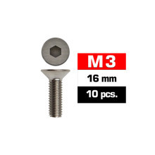 Ultimate Racing M3X16MM Flat Head Screws