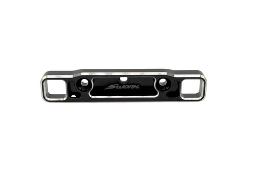 SWORKz S35-5 Series AL7075 Aluminum Rear Lower Fully Adjustable Toe-In Block (3degree)(RR)(SBK)