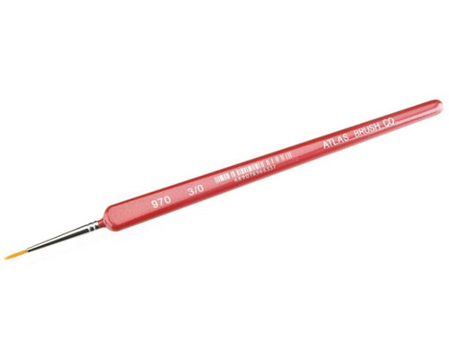 Atlas Brush Golden Taklon-Triangle Handle 3/0