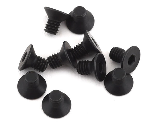 Team Associated 2.5x4mm Flat Head Hex Screws (10)
