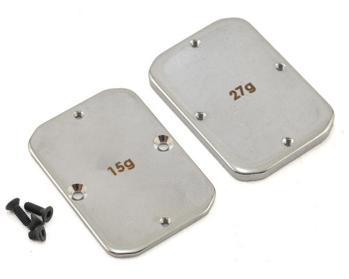 Team Associated B64 Steel Chassis Weights (15g, 27g)