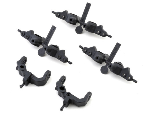 Team Associated RC10B7 Factory Team Caster & Steering Blocks (Carbon)