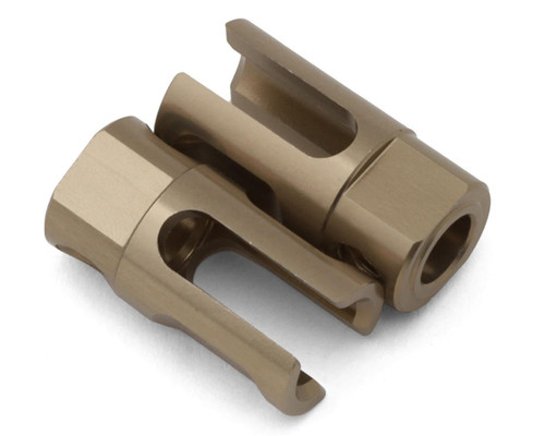 Team Associated RC10B74.2 Factory Team Aluminum Center Dogbone Outdrives (2)