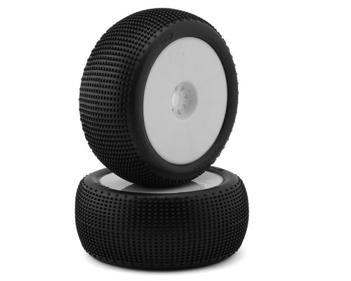 TZO Tires 402 1/8 Truggy Non-Glued Tire Set (White) (2) (Medium)
