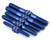 J&T Bearing Co. Sparko F8 Titanium "Milled" Turnbuckles (Blue) (Upper Arm)