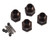 Kyosho 17mm Hex Wheel Hubs (Gun Metal) (4) (11mm Offset)
