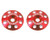 BUTTON,16MM ALUM WING Red