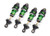 Shocks, GTR long, green-anodized, PTFE-coated bodies with TiN shafts (assembled with springs) (4)
