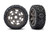 Tires & wheels, assembled, glued (3.0" gray wheels, SledgehammerÆ belted tires, foam inserts) (2)