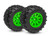 Tires & wheels, assembled (green wheels, dual profile (2.1" outer, 2.6" inner), SledgehammerÆ tires, foam inserts)) (rear) (2)