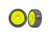 Tires & wheels, assembled, glued (yellow dished 3.0" wheels, Response Pro 3.0" tires, foam inserts) (2)