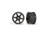 Wheels, 1.9" six spoke (graphite gray w/chrome rim) (front) (2)