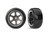 Tires & wheels, assembled (six spoke graphite gray wheels w/chrome rim,†1.9" Drift tires (2 dots, soft, smooth surfaces)) (wide, rear) (2)
