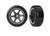 Tires & wheels, assembled (six spoke graphite gray wheels w/chrome rim,†1.9" Drift tires (2 dots, soft, smooth surfaces)) (front) (2)
