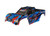 Body, X-MaxxÆ, blue (painted, decals applied) (assembled with front & rear body mounts, rear body support, and tailgate protector)