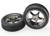 Tires & wheels, assembled (Tracer 2.2" black chrome wheels, AliasÆ ribbed 2.2" tires) (2) (Bandit front, medium compound w/ foam inserts)