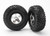 Tire & wheel assy, glued (SCTsatin chrome, black beadlock style wheels, SCT off-road racing tires, foam inserts) (2) (4WD front/rear, 2WD rear only)