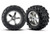 Tires & wheels, assembled, glued (Hurricane chrome wheels, MaxxÆ tires (6.3" outer diameter), foam inserts) (2) (fits RevoÆ/T-MaxxÆ/E-Maxx with 6mm axle and 14mm hex)