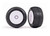 Tires & wheels, assembled, glued (white dished 3.8" wheels, Response Pro tires, foam inserts) (2) (use with 17mm splined wheel hubs & nuts, part #5353X)