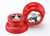 Wheels, SCT chrome, red beadlock style, dual profile (2.2" outer 3.0" inner) (2) (4WD front/rear, 2WD rear only)