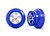 Wheels, SCT chrome, blue beadlock style, dual profile (2.2" outer 3.0" inner) (2) (4WD front/rear, 2WD rear only)