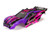 Body, RustlerÆ 4X4, pink & purple/ window, grille, lights decal sheet (assembled with front & rear body mounts and rear body support for clipless mounting)